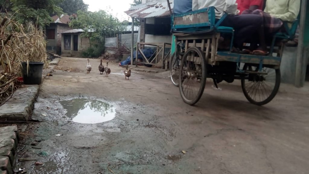 তিন বছরেও ঠিক হয়নি সান্তাহারের নামা পৌওতাঁর রাস্তা