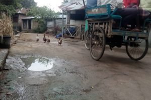 তিন বছরেও ঠিক হয়নি সান্তাহারের নামা পৌওতাঁর রাস্তা